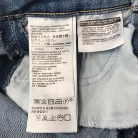 Levi's Classic Mid Rise Skinny Tuxedo Stripe Jeans - Picture 7 of 7